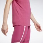 kvinner semi stolt rosa 2X42N871 Reebok utbrent t-skjorte - Bilde 5