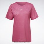 kvinner semi stolt rosa 2X42N871 Reebok utbrent t-skjorte - Bilde 7