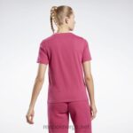 kvinner semi stolt rosa/hvit 2X42N520 Reebok identitet t-skjorte - Bilde 3