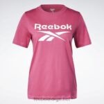 kvinner semi stolt rosa/hvit 2X42N520 Reebok identitet t-skjorte - Bilde 6