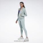 kvinner sjøsiden grå 2X42N476 Reebok lux tights med høy midje - Bilde 2