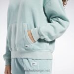 kvinner sjøsiden grå 2X42N639 Reebok classics natural dye fleece-hettegenser - Bilde 6