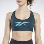 kvinner Skoggrønn 2X42N382 Reebok lux vector racer sports-bh - Bilde 4