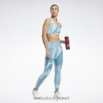 kvinner stålblå s23-r 2X42N395 Reebok lux utføre leggings - Bilde 2