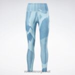 kvinner stålblå s23-r 2X42N395 Reebok lux utføre leggings - Bilde 6