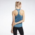 kvinner stålblå s23-r 2X42N500 Reebok treningsklar tanktop med mesh-rygg - Bilde 3