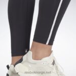 kvinner svart 2X42N230 Reebok lux fargeblokk-tights med høy midje - Bilde 7