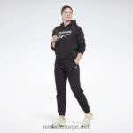 kvinner svart 2X42N292 Reebok identitet fleece joggere - Bilde 2