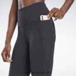 kvinner svart 2X42N295 Reebok lux tights med høy midje - Bilde 4