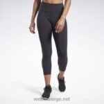 kvinner svart 2X42N340 Reebok lux 3/4 leggings