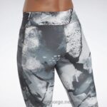 kvinner svart 2X42N376 Reebok lux allover print dristige strømpebukser - Bilde 5