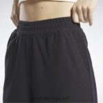 kvinner svart 2X42N403 Reebok klassiske omvendt fleece bukser med brede ben - Bilde 5