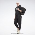kvinner svart 2X42N408 Reebok identitet stor logo fleece hettegenser - Bilde 2