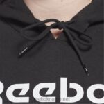 kvinner svart 2X42N408 Reebok identitet stor logo fleece hettegenser - Bilde 4