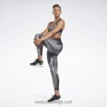 kvinner svart 2X42N414 Reebok lux utføre leggings - Bilde 2