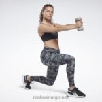 kvinner svart 2X42N433 Reebok lux dristige tights med camo-trykk - Bilde 2