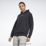 kvinner svart 2X42N451 Reebok lux oversized hettegenser