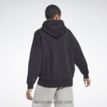 kvinner svart 2X42N451 Reebok lux oversized hettegenser - Bilde 4