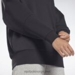kvinner svart 2X42N451 Reebok lux oversized hettegenser - Bilde 5