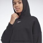 kvinner svart 2X42N451 Reebok lux oversized hettegenser - Bilde 6