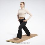 kvinner svart 2X42N474 Reebok yoga ribbebukser i bomull - Bilde 2