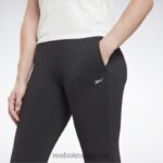 kvinner svart 2X42N482 Reebok lux fleecebukser - Bilde 4