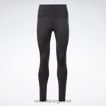 kvinner svart 2X42N491 Reebok lux utføre høye leggings - Bilde 6