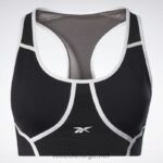 kvinner svart 2X42N499 Reebok lux racer vattert fargeblokkert BH - Bilde 8