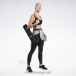 kvinner svart 2X42N510 Reebok lux sports-bh med reim - Bilde 2
