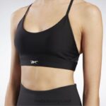 kvinner svart 2X42N510 Reebok lux sports-bh med reim - Bilde 4