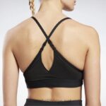 kvinner svart 2X42N510 Reebok lux sports-bh med reim - Bilde 5