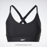 kvinner svart 2X42N510 Reebok lux sports-bh med reim - Bilde 6