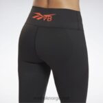 kvinner svart 2X42N559 Reebok victoria beckham 5/8 leggings - Bilde 4