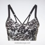 kvinner svart 2X42N584 Reebok lux speckle moderne safari reim-bh - Bilde 6
