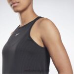 kvinner svart 2X42N598 Reebok forent av fitness perforert tank topp - Bilde 5