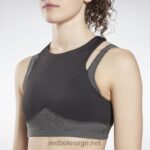 kvinner svart 2X42N600 Reebok studio lagdelt BH-topp - Bilde 4