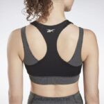 kvinner svart 2X42N600 Reebok studio lagdelt BH-topp - Bilde 5