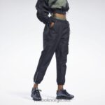 kvinner svart 2X42N60 Reebok cardi b bukser