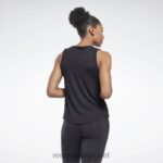 kvinner svart 2X42N735 Reebok activchill+dreamblend tank topp - Bilde 3