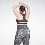 kvinner svart 2X42N840 Reebok lux vector racer sports-bh (plus size) - Bilde 4