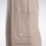 kvinner taupe 2X42N259 Reebok klassiske omvendt fleece bukser med brede ben - Bilde 5