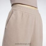 kvinner taupe 2X42N259 Reebok klassiske omvendt fleece bukser med brede ben - Bilde 6