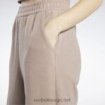 kvinner taupe 2X42N259 Reebok klassiske omvendt fleece bukser med brede ben - Bilde 7