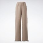 kvinner taupe 2X42N259 Reebok klassiske omvendt fleece bukser med brede ben - Bilde 8