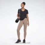 kvinner taupe 2X42N417 Reebok lux tights med høy midje - Bilde 2