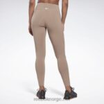 kvinner taupe 2X42N417 Reebok lux tights med høy midje - Bilde 3