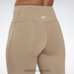kvinner taupe 2X42N417 Reebok lux tights med høy midje - Bilde 4