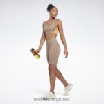 kvinner taupe 2X42N556 Reebok lux high-rise sykkelshorts - Bilde 2