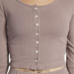 kvinner taupe 2X42N563 Reebok klassisk langermet skjorte - Bilde 5