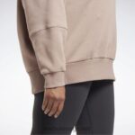 kvinner taupe 2X42N577 Reebok studio resirkulert oversize hettegenser (plus size) - Bilde 5